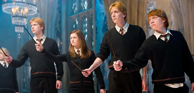 "Fred", "Ginny", "George" and "Ron Weasley"