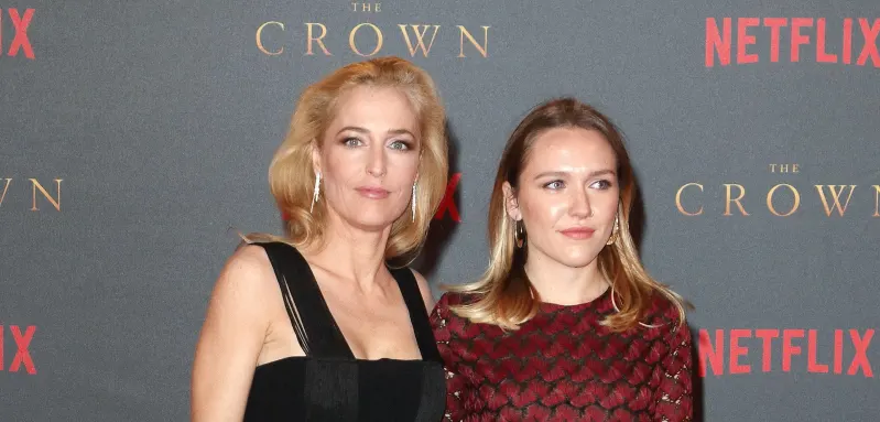 Gillian Anderson and daughter