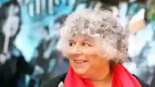 Miriam Margolyes at the premiere of the film Harry Potter and the Half-Blood Prince in London on July 7, 2009.