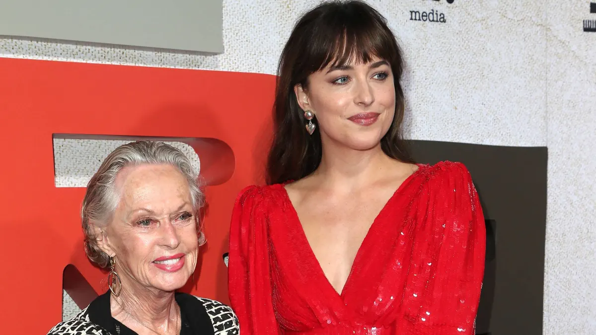 Tippi Hedren and Dakota Johnson