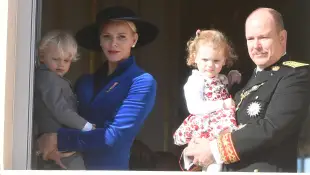 Princess Charlene, Prince Albert, Prince Jacques, Princess Gabriella