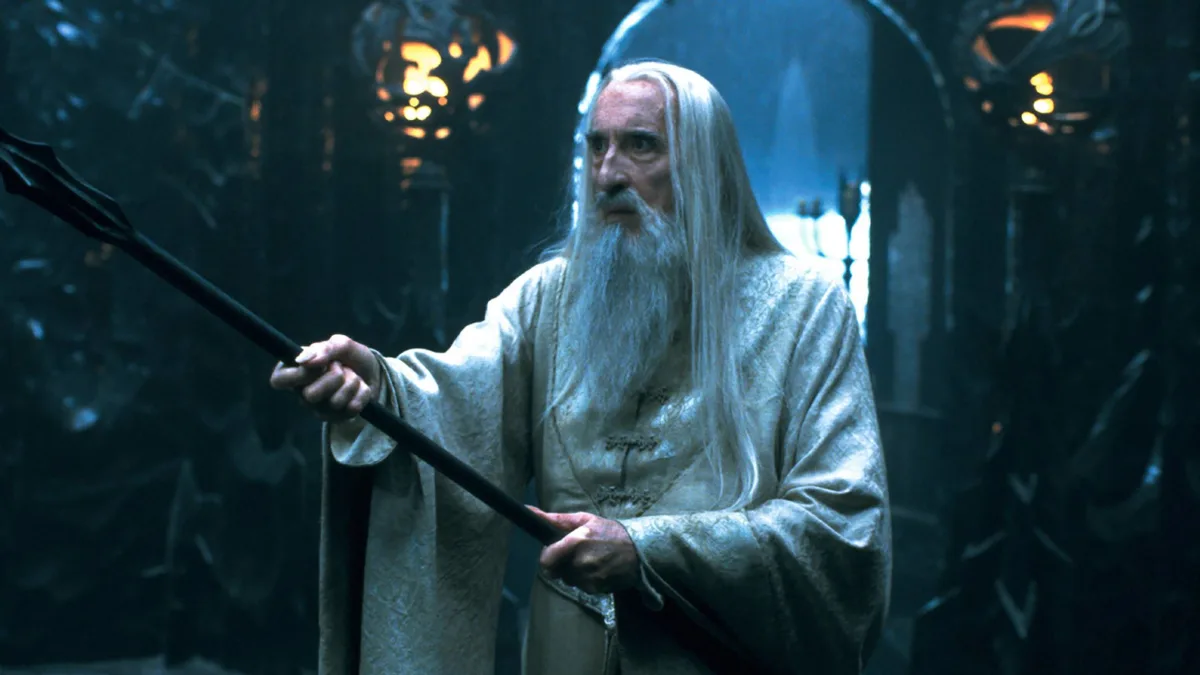 Christopher Lee in The Lord of the Rings