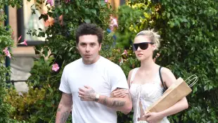 Brooklyn Beckham and Nicola Peltz in Portofino on July 4, 2022