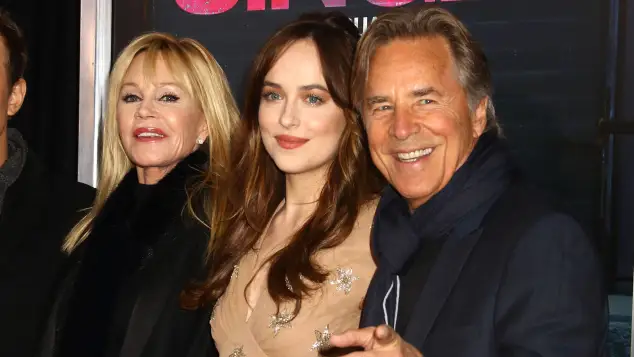 Melanie Griffith, Dakota Johnson and Don Johnson 