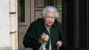 Queen Elizabeth leaving Sandringham House in Norfolk on February 5, 2022