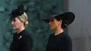 Duchess Meghan and Sophie at the Queen's funeral