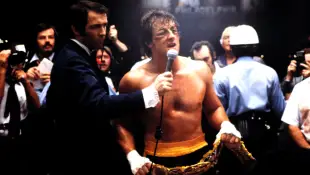 Sylvester Stallone in the movie "Rocky II"