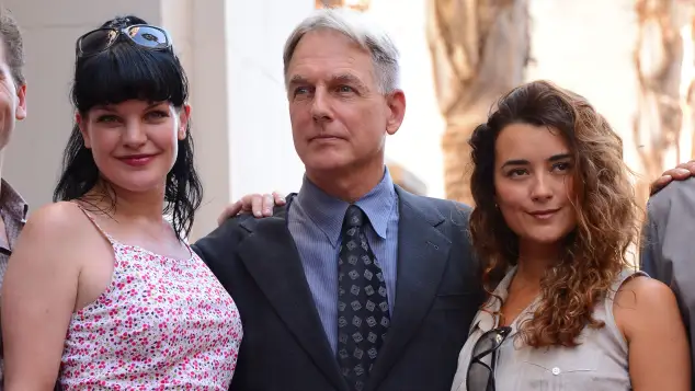 Pauley Perrette, Mark Harmon and Cote de Pablo