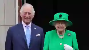 Queen Elizabeth and Prince Charles at the Queen's Jubilee celebrations