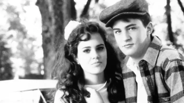 Ione Skye and Matthew Perry