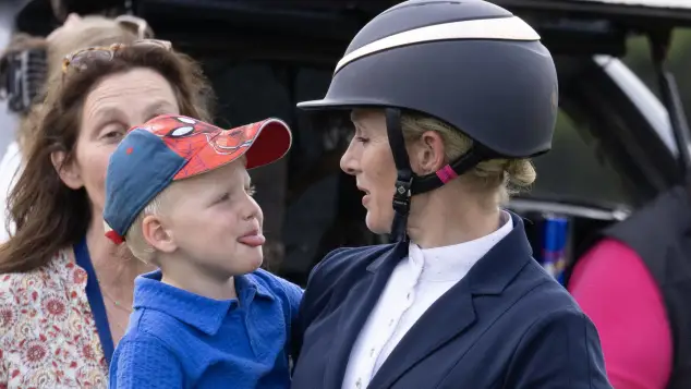 Zara Tindall with Lucas