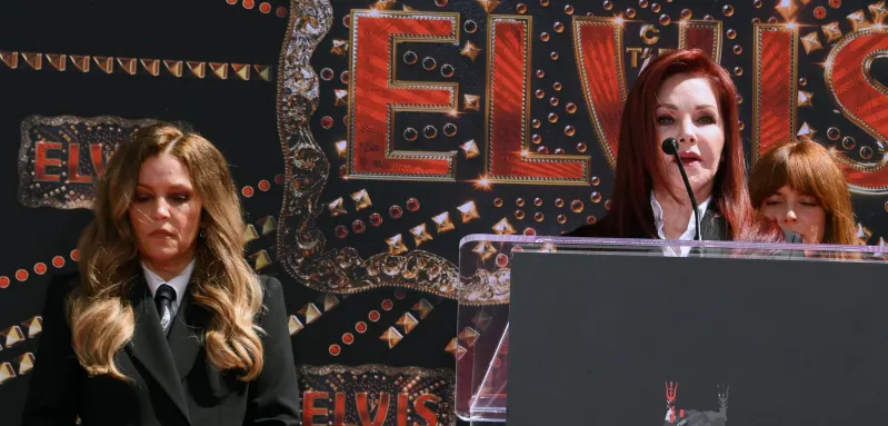 Lisa Marie Presley and Priscilla Presley
