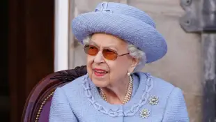 Queen Elizabeth II at the Queen's Body Guard for Scotland Reddendo Parade on 30 June 2022