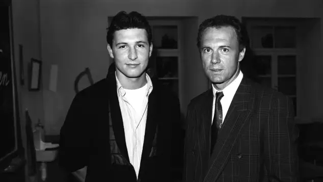 Stephan Beckenbauer and Franz Beckenbauer
