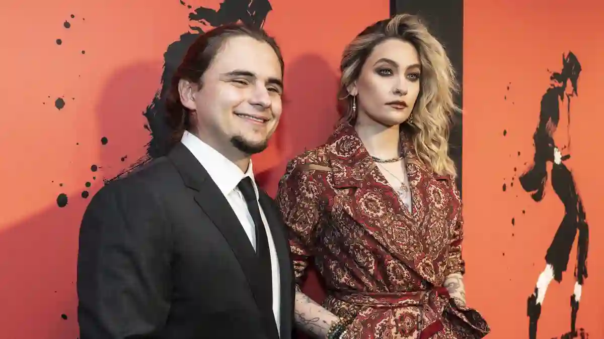 Prince Jackson and Paris Jackson at the premiere of "MJ The Musical" on February 1, 2022 in New York