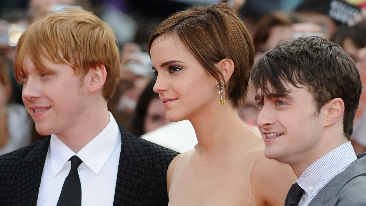 Rupert Grint, Emma Watson and Daniel Radcliffe harry potter