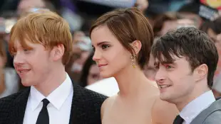 Rupert Grint, Emma Watson and Daniel Radcliffe harry potter