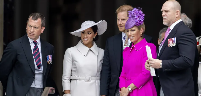 Duchess Meghan, Prince Harry, Zara Tindall and Mike Tindall