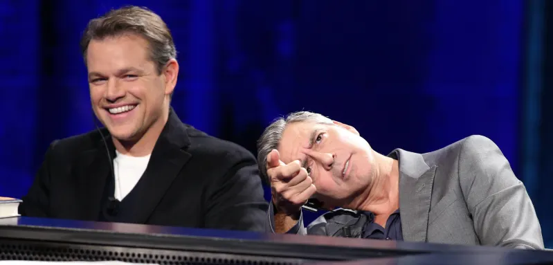Matt Damon and George Clooney