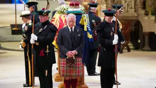 Queen Elizabeth's coffin