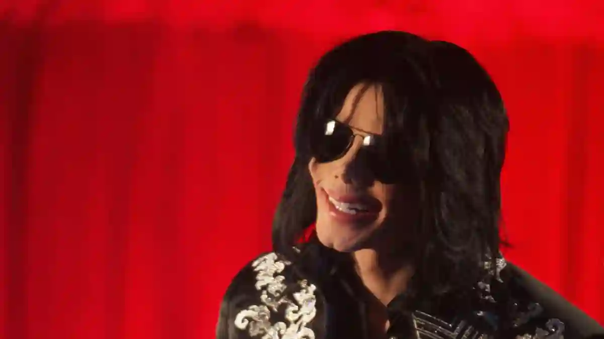 Michael Jackson en una rueda de prensa en el O2 Arena de Londres el 5 de marzo de 2009
