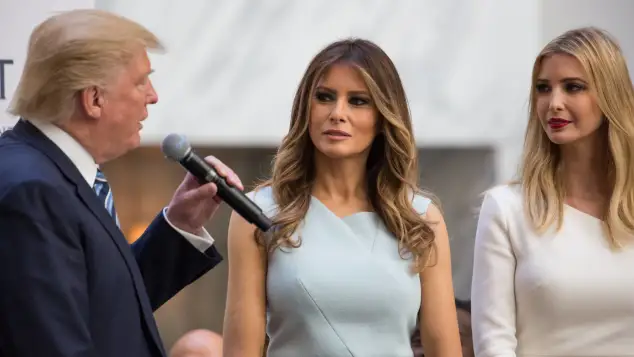 Donald Trump, Melania Trump and Ivanka Trump