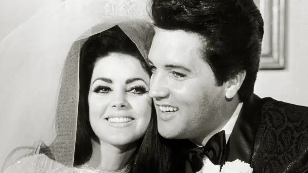 Priscilla Presley and Elvis Presley