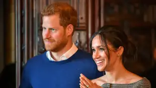 Prince Harry and Duchess Meghan visit Cardiff Castle on January 18, 2018