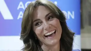 Duchess Kate with curly mane