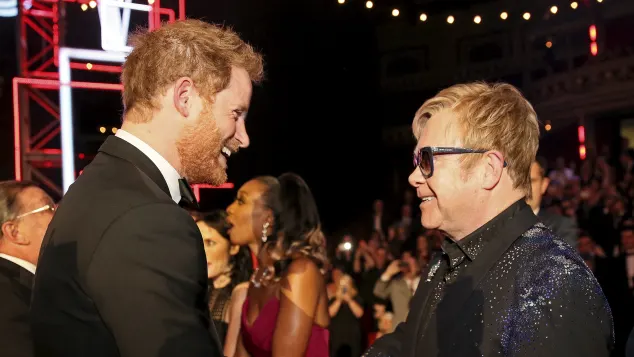 Prince Harry and Elton John