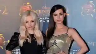 Dove Cameron and Sofia Carson at the premiere of the second film of Descendants on October 12, 2017