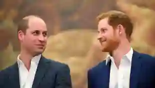 Prince William and Prince Harry at the opening of the Greenhouse Sports Center on April 26, 2018