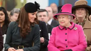 Duchess Kate and Queen Elizabeth II.