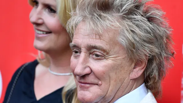 Rod Stewart and Penny Lancaster