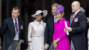 Duchess Meghan, Prince Harry, Zara Tindall and Mike Tindall