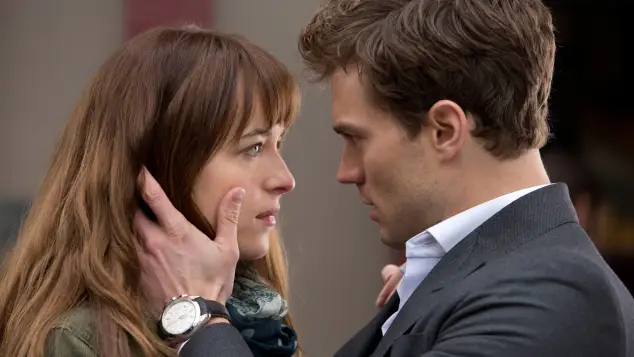 Dakota Johnson and Jamie Dornan in Shades of Grey