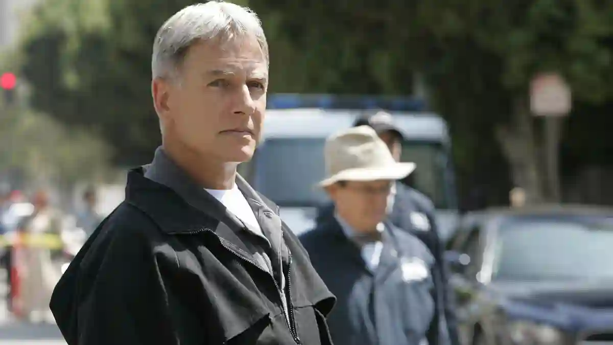 Mark Harmon and David McCallum at NCIS