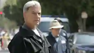 Mark Harmon and David McCallum at NCIS