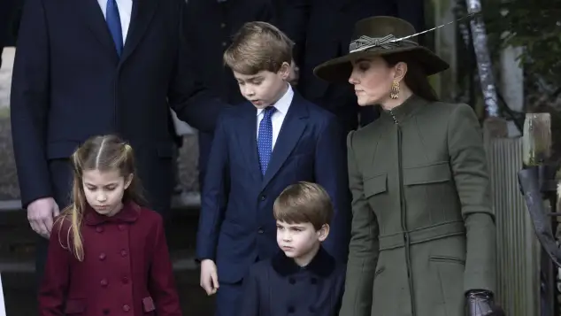 Duchess Kate with her three children