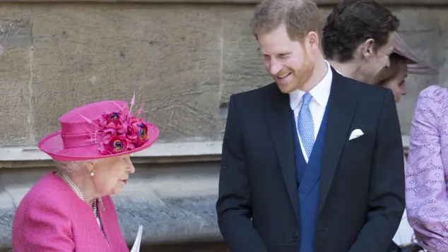 Queen Elizabeth and Prince Harry