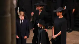 Prince George, Duchess Kate, Princess Charlotte, Duchess Meghan