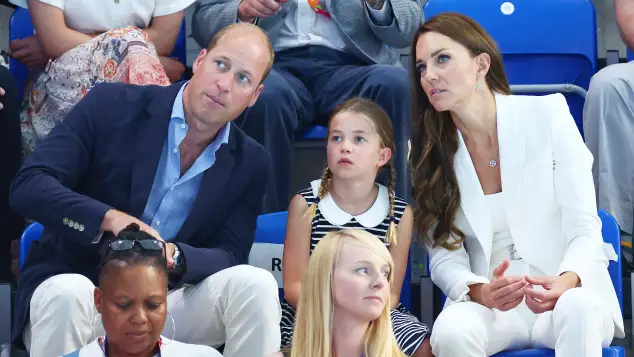 Prince William, Princess Charlotte and Duchess Kate