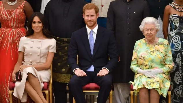 Duchess Meghan, Prince Harry, Queen Elizabeth