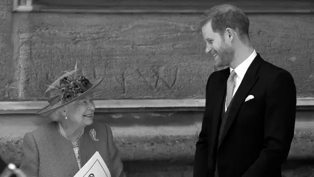 Queen Elizabeth II and Prince Harry