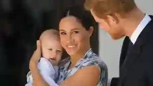 Archie, Duchess Meghan and Prince Harry in September 2019