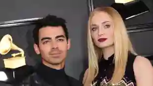 Joe Jonas and Sophie Turner at the 62nd Grammys on January 26, 2020