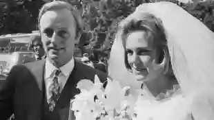 Andrew Parker-Bowles and Duchess Camilla at their wedding