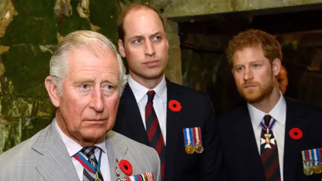 Prince Charles, Prince William, Prince Harry