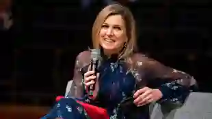 Queen Máxima on April 15, 2021 at the Internationaal Theater Amsterdam