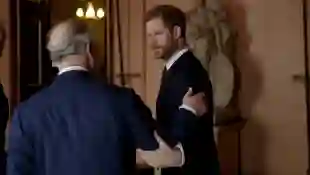 Prince King Charles Prince Harry coronation arm in arm, British Royals, International Year of the Reef, London